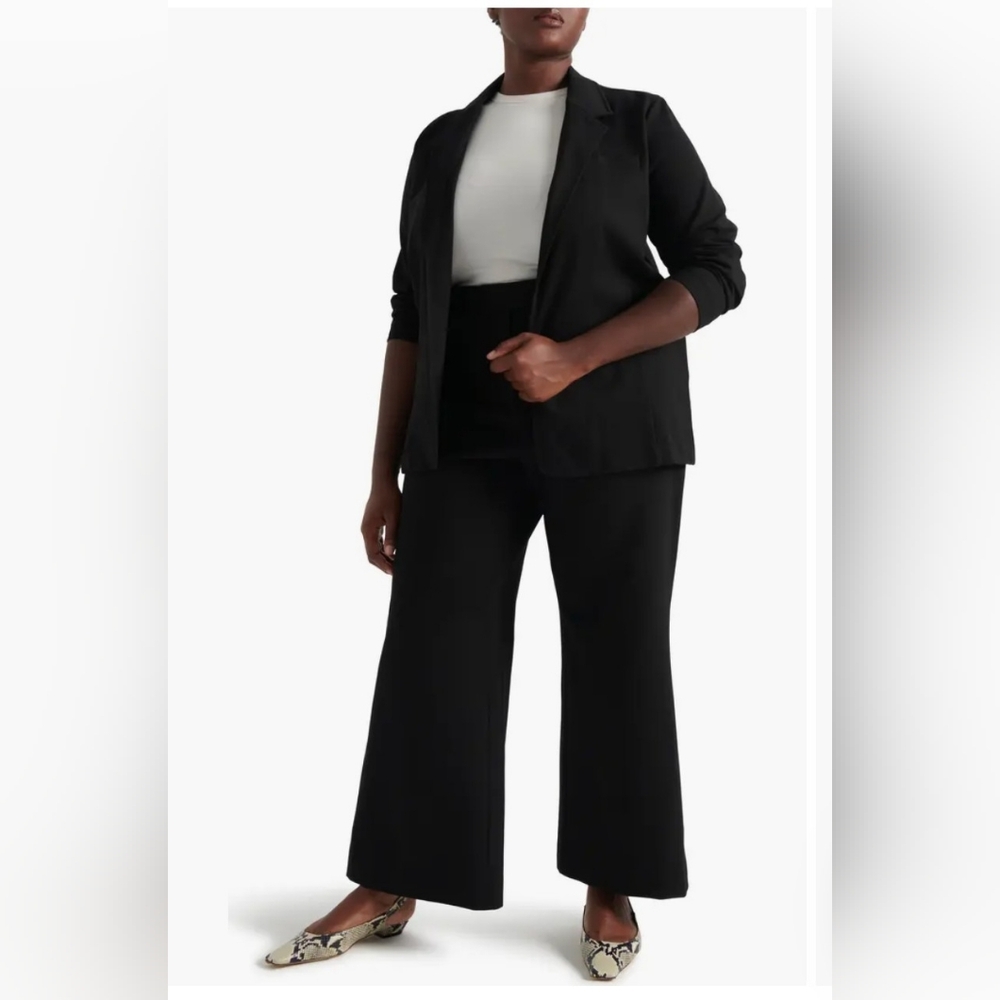 Pari Passu NWT Ponte Debi Open Blazer in Black Size D18